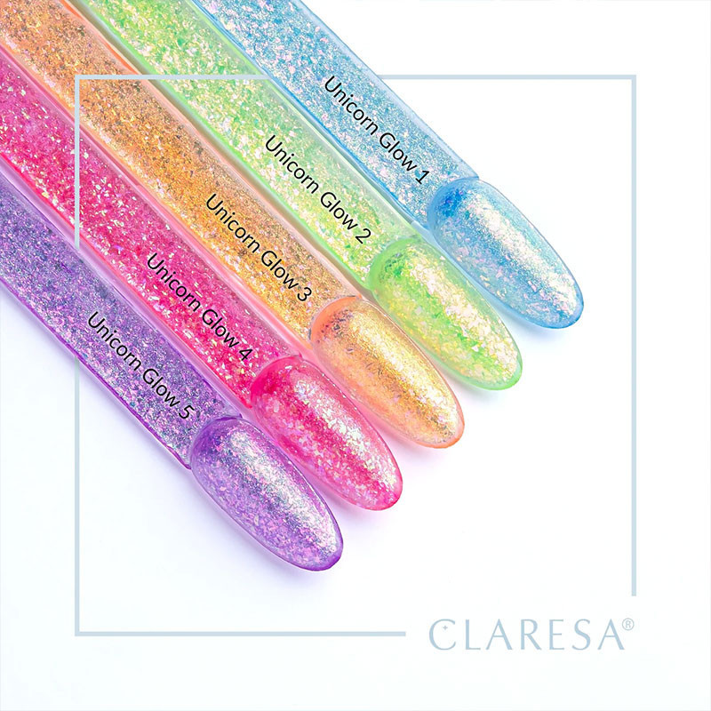 Color Gel Polish - Claresa - Unicorn Glow № 1, 5 ml
