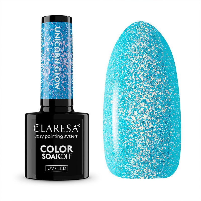 Color Gel Polish - Claresa - Unicorn Glow № 1, 5 ml