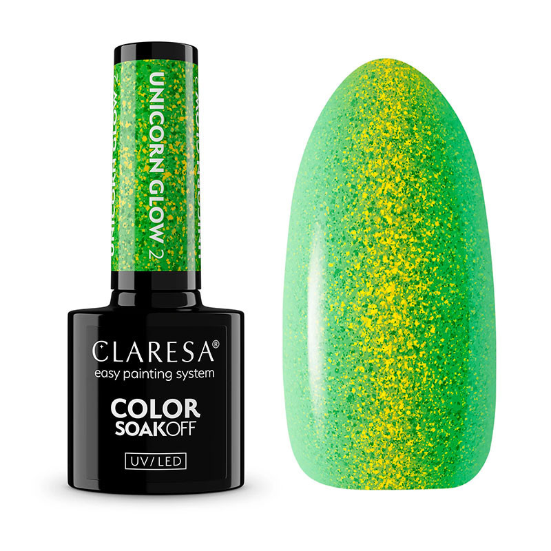 Color Gel Polish - Claresa - Unicorn Glow № 2, 5 ml
