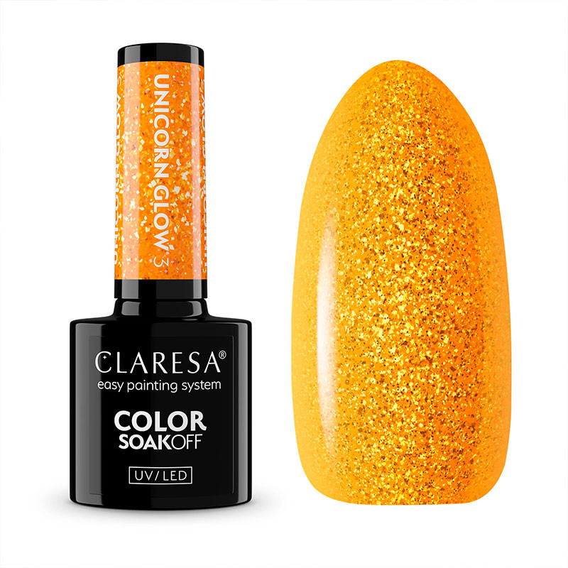 Color Gel Polish - Claresa - Unicorn Glow № 3, 5 ml