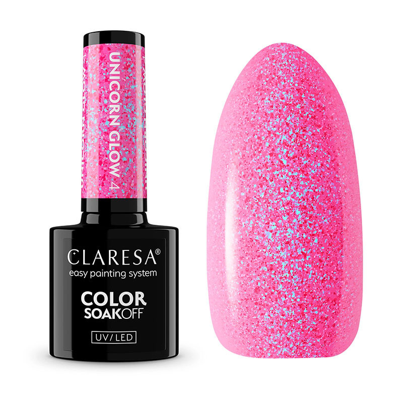 Color Gel Polish - Claresa - Unicorn Glow № 4, 5 ml