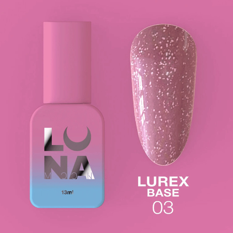 Kamuflaaž aluslakk Lunamoon Lurex Base Nr 3 - 13ml