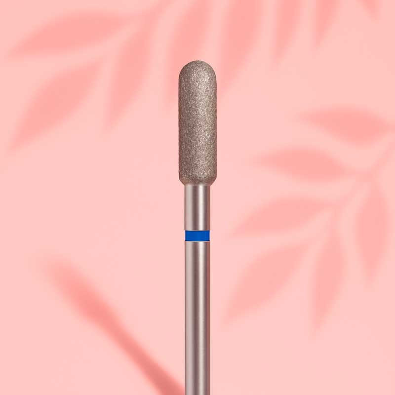 Diamond drill bits for manicure "Cylinder" - Orange Beauty Tools - Blue - 3.0 mm