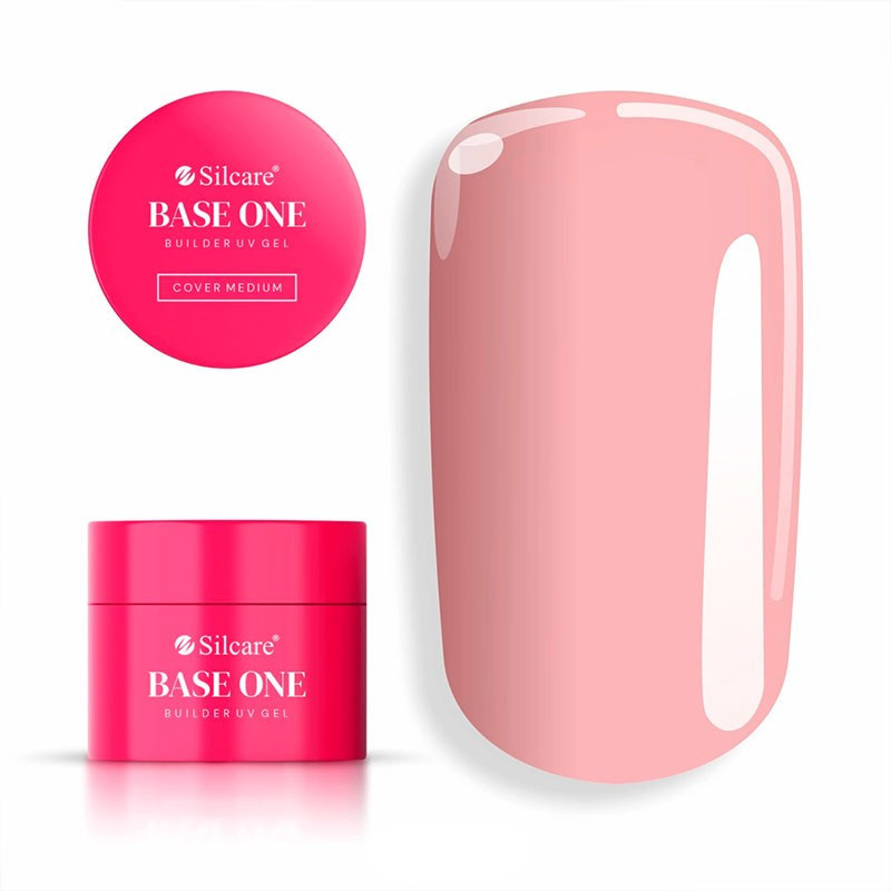 Base One Gel UV Silcare - Cover Medium