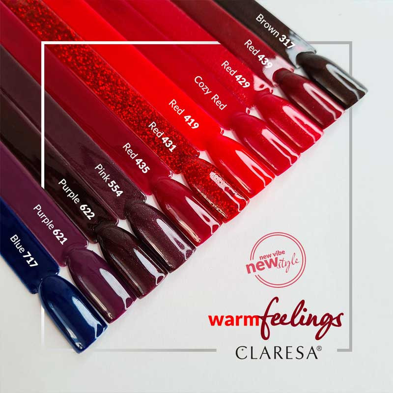 Smalto gel colorato - Claresa RED № 431, 5 ml
