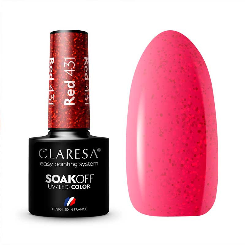 Цветной гель-лак Claresa RED № 431, 5 ml