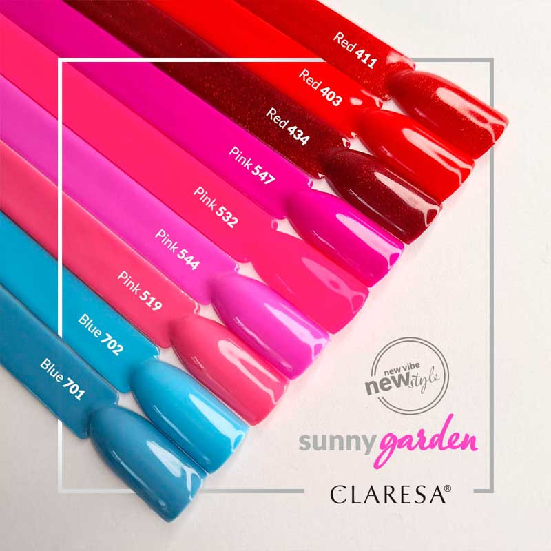 Smalto gel colorato - Claresa RED № 411, 5 ml