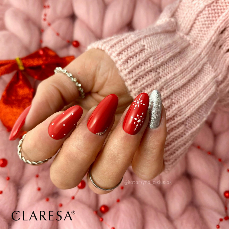 Color gel polish - Claresa RED № 412, 5 ml