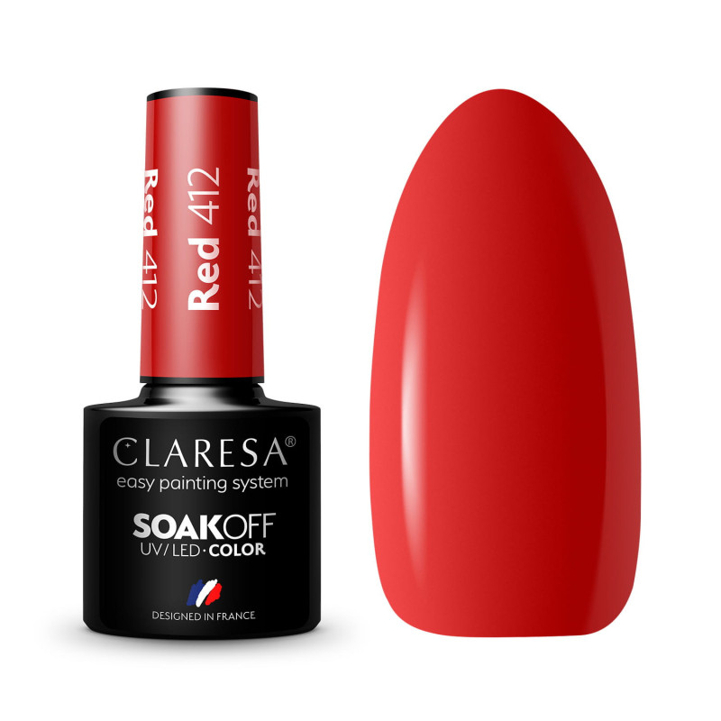 Geelilakka - Claresa RED № 412, 5 ml