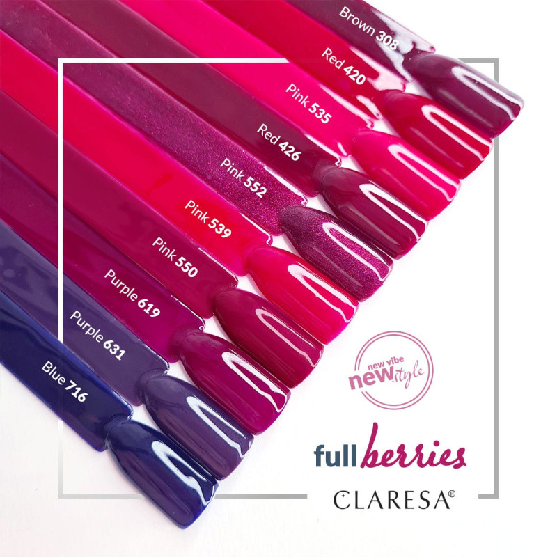 Smalto gel colorato - Claresa RED № 426, 5 ml
