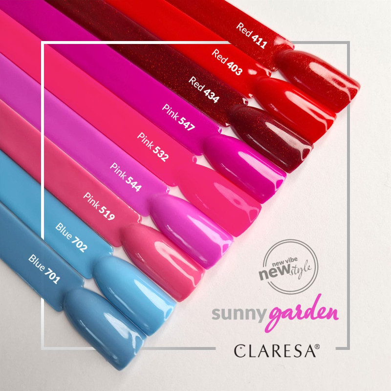 Smalto gel colorato - Claresa RED № 403, 5 ml