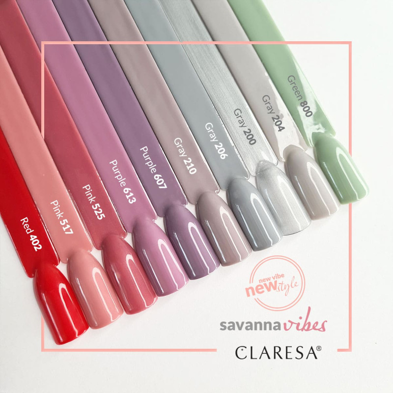 Smalto gel colorato - Claresa RED № 402, 5 ml