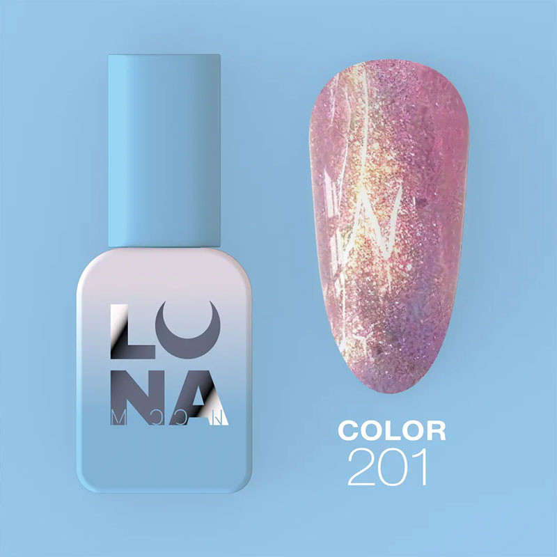 Color gel polish - Lunamoon Nr 201, 13 ml