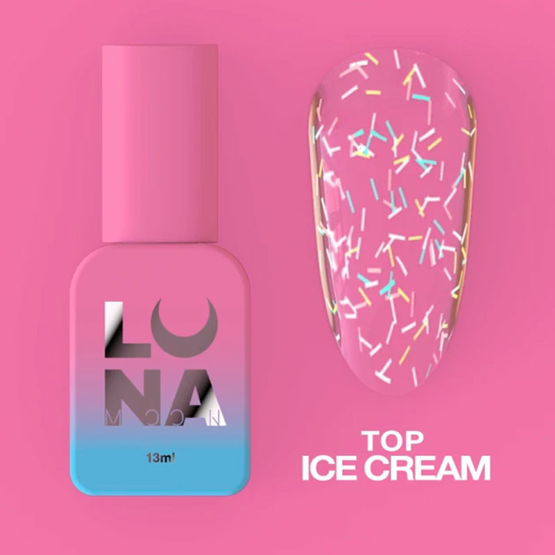 Top coat para esmalte en gel – Lunamoon Ice Cream – 13 ml