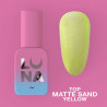 Top coat mate sin capa pegajosa – Lunamoon Top Matte Sand Yellow – 13 ml