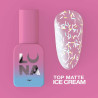 Top coat mate sin capa pegajosa – Lunamoon Top Matte Ice Cream – 13 ml