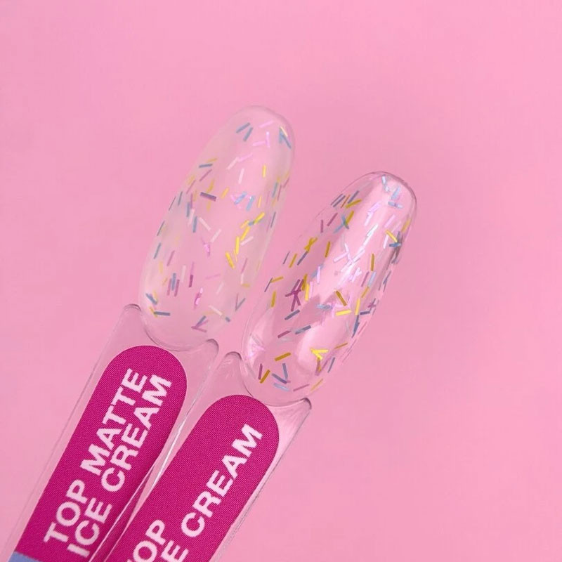 Top coat mate sin capa pegajosa – Lunamoon Top Matte Ice Cream – 13 ml