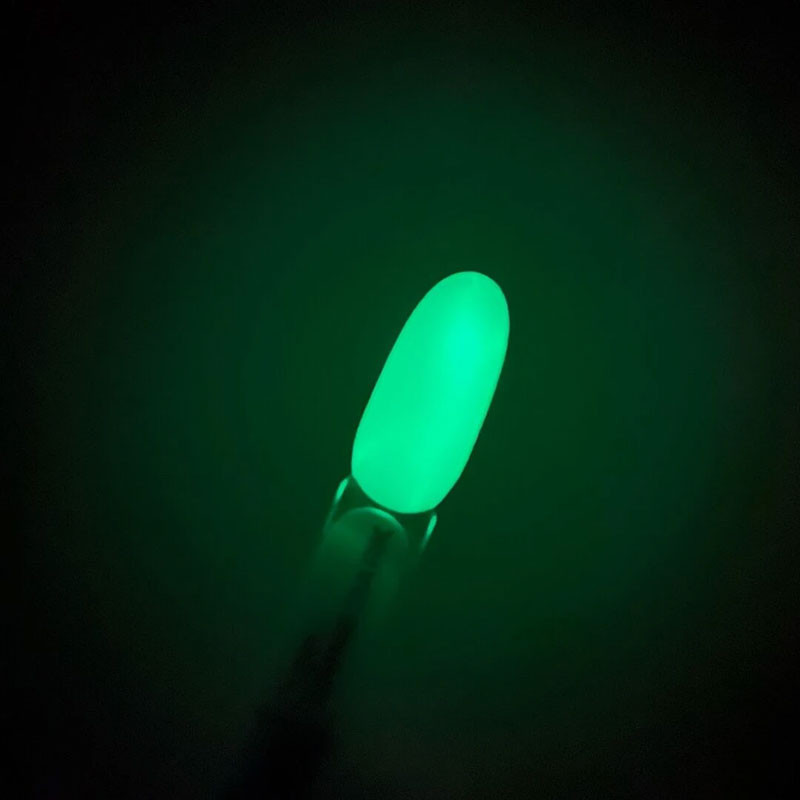 Geelilakan päällyslakka – Lunamoon Top Shine Dark Green – hohtaa pimeässä – 13 ml