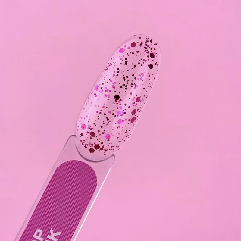 Top coat para esmalte en gel – Lunamoon Top Pink – sin capa pegajosa – 13 ml