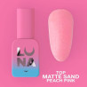 Top coat mate sin capa pegajosa – Lunamoon Top Matte Sand Peach Pink – 13 ml