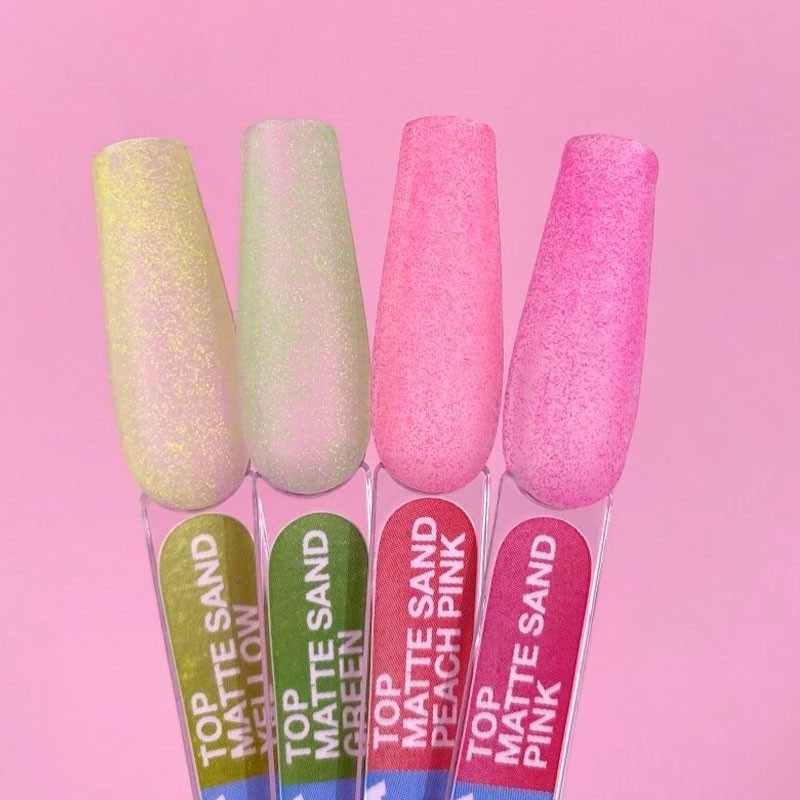 Top coat mate sin capa pegajosa – Lunamoon Top Matte Sand Pink – 13 ml