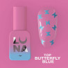 Top coat sin capa pegajosa – Lunamoon Top Butterfly Blue – 13 ml