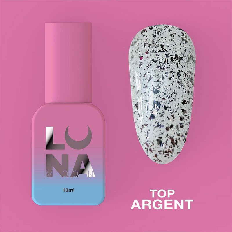 Top coat (sin capa pegajosa) – Lunamoon Argent – 13 ml