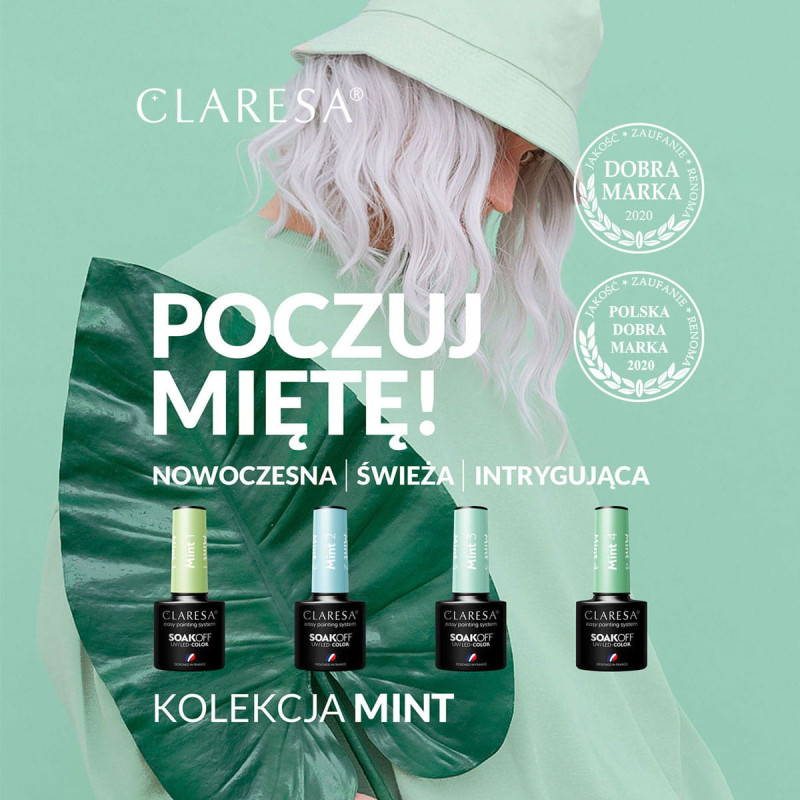 Geellakk – Claresa Mint № 3 – 5 ml