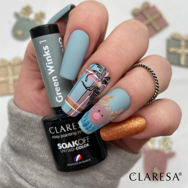 Gellack – Claresa GREEN WINKS № 1 – 5 ml