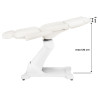 Electric cosmetic chair azzurro 869as pedi 5 motor rotary white
