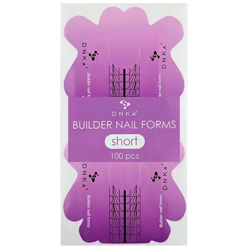 Formas de papel para extensión de uñas – DNKa short, 100 pcs