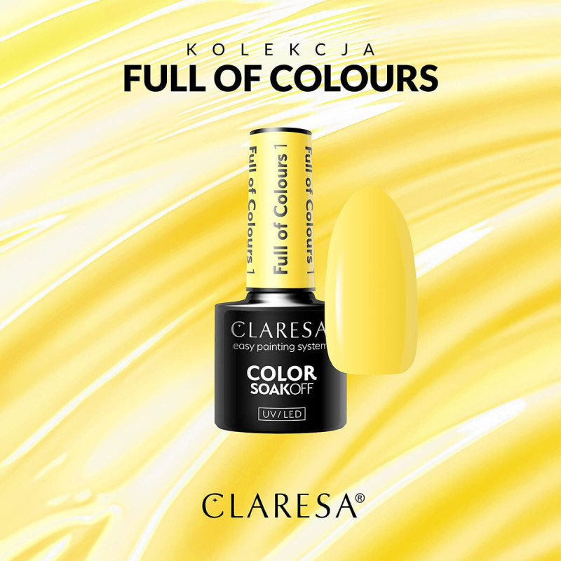 Geellakk –  Claresa  Full Of Colors № 1 – 5 ml
