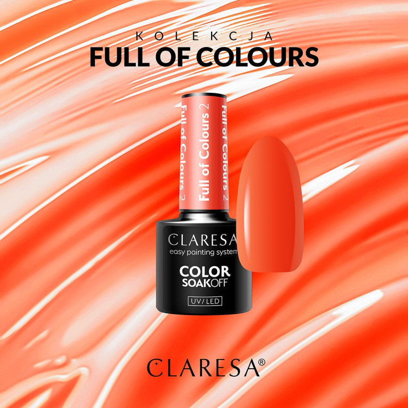 Esmalte en gel – Claresa  Full Of Colors Nº 2 – 5 ml