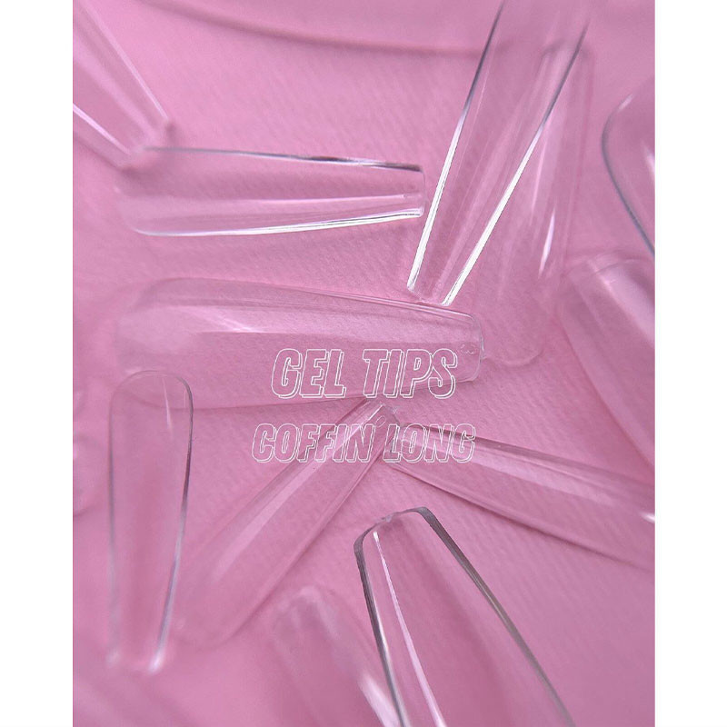 Tips de gel para uñas – LunaMoon Coffin Long – 500 uds