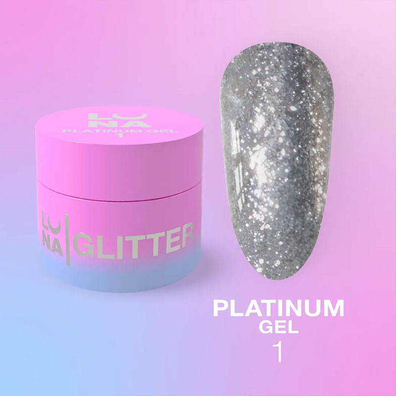 Pintura en gel para uñas – LUNAMOON Platinum Gel Nr 1 – 5 ml