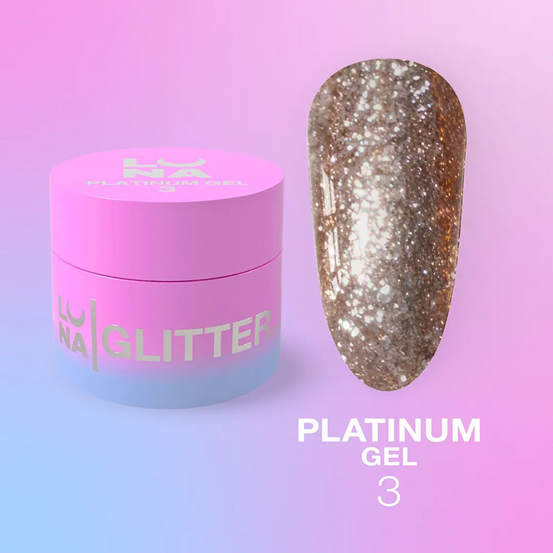 Pintura en gel para uñas – LUNAMOON Platinum Gel Nr 3 – 5 ml