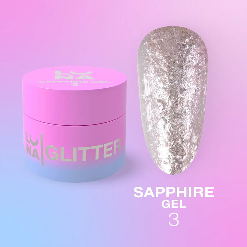 Pintura en gel para uñas – LUNAMOON Sapphire Gel Nr 3 – 5 ml