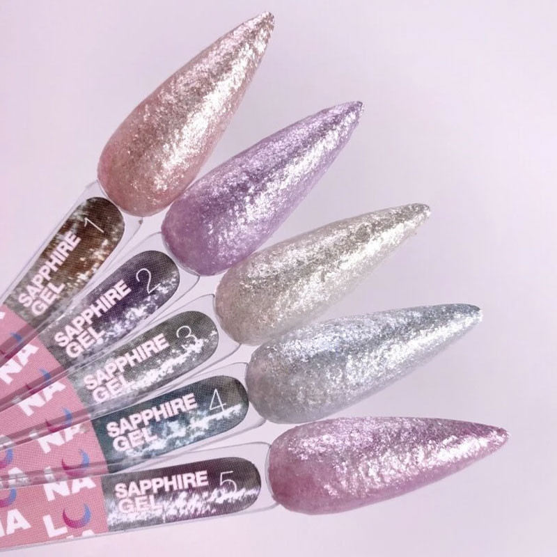 Nail art gel paint – LUNAMOON Sapphire Gel Nr 5 – 5 ml