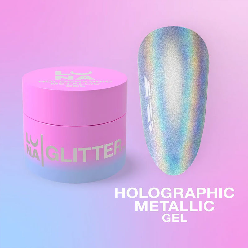 Geelvärv – LUNAMOON Holographic Metallic Gel – 5 ml