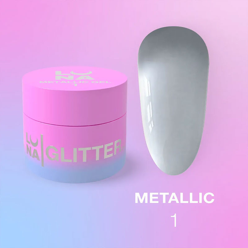 Nail art gel paint – LUNAMOON Metallic Gel – 5 ml