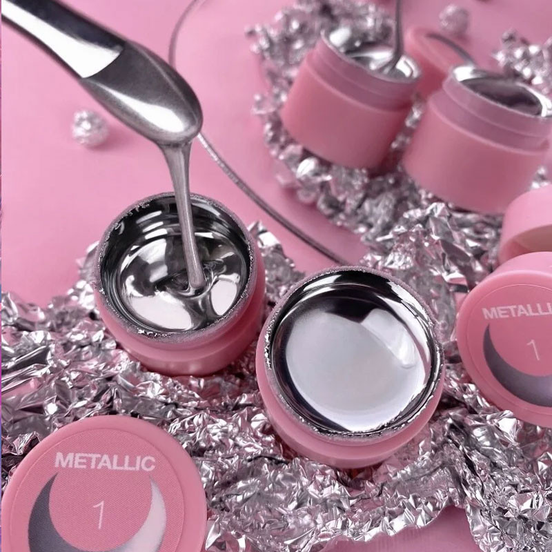Nail art gel paint – LUNAMOON Metallic Gel – 5 ml