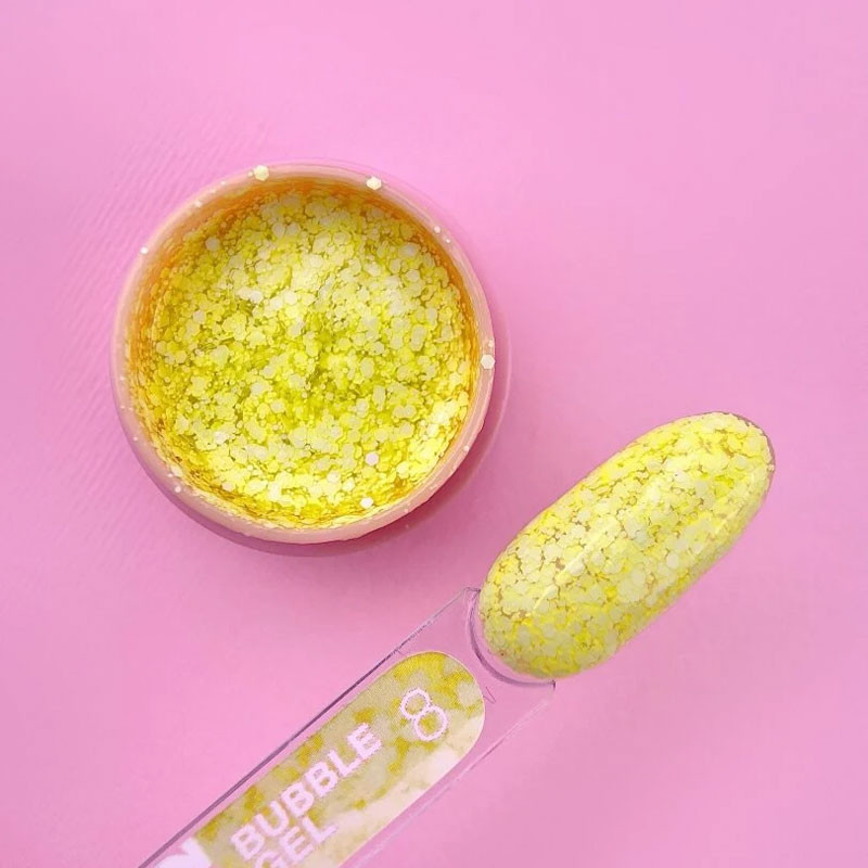 Geelvärv – LUNAMOON Bubble Gel Nr 8 – 5 ml