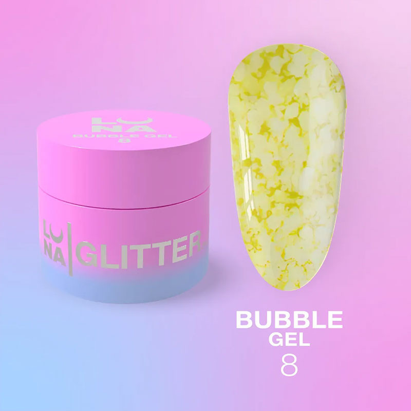 Nail art gel paint – LUNAMOON Bubble Gel Nr 8 – 5 ml