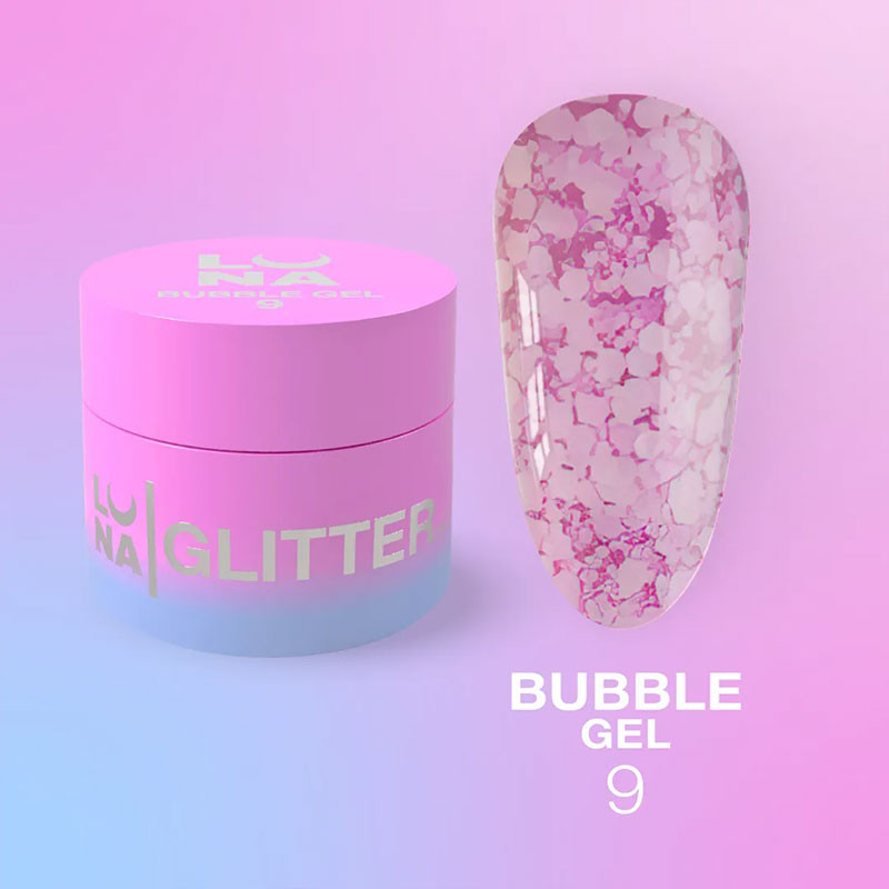 Nail art gel paint – LUNAMOON Bubble Gel Nr 9 – 5 ml