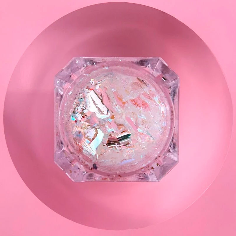Set trockener Nagelglitter Lunamoon Broken Glass - 6 Stk