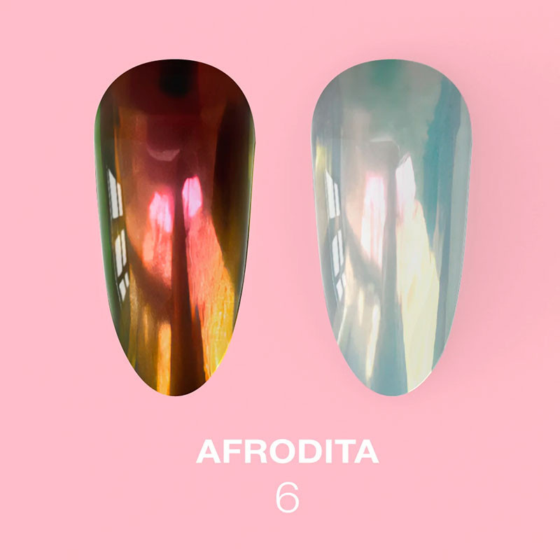 Set von Nagel-Puderpigmenten Lunamoon Afrodita - 6 Stk