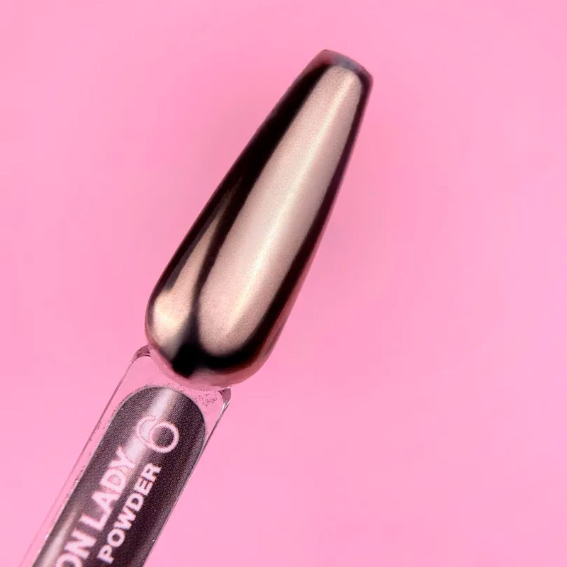Set von Nagel-Rubbelpudern Lunamoon Iron Lady - 6 Stk