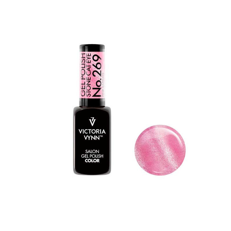 Victoria Vynn Gel Polish Stone Cat Eye, 269, Pink Saphire - 8 ml