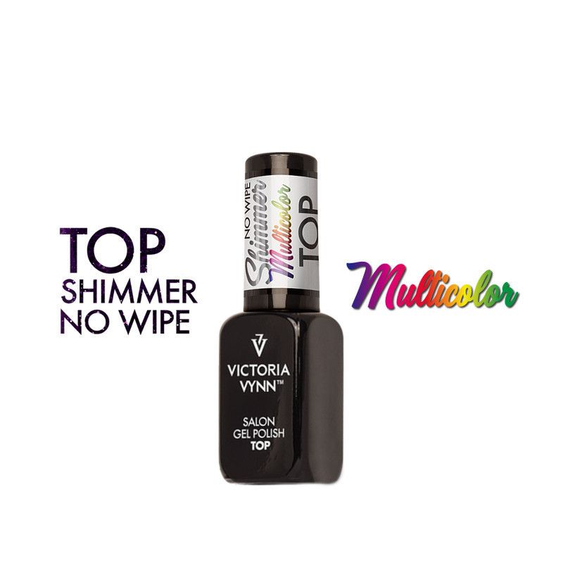 Gel Polish Top No Wipe Shimmer MULTICOLOR Victoria Vynn – 8 ml