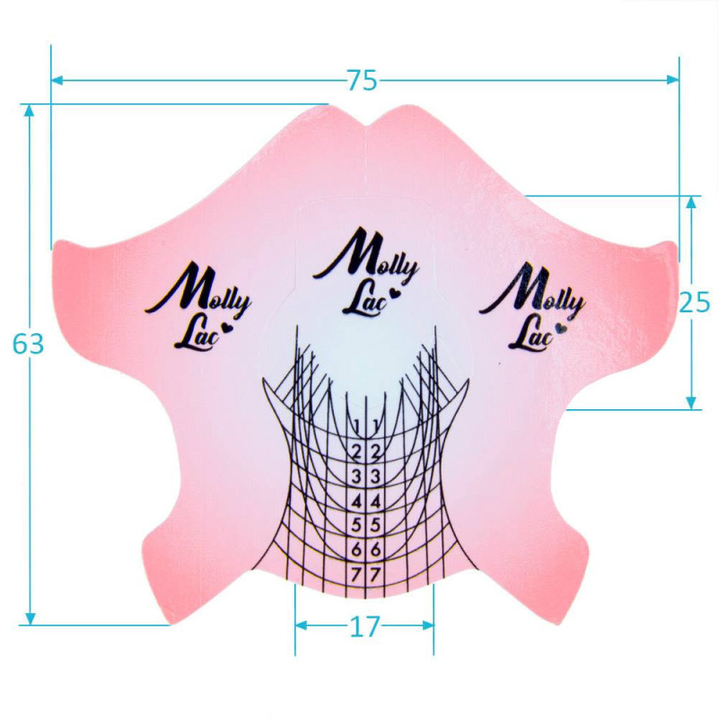 Nail form Molly Lac, 500 pcs
